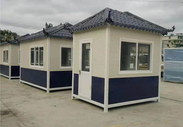 金属雕花板岗亭