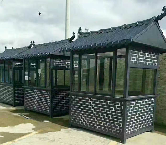 金属雕花板岗亭